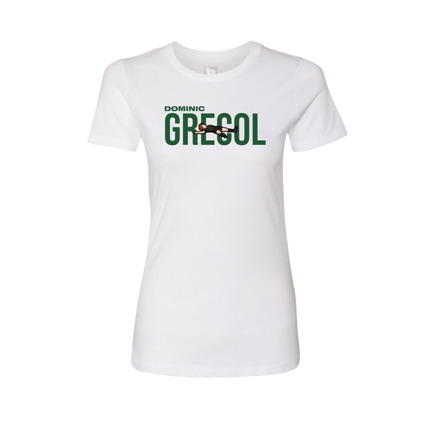 Fitted Women's Tee — Player Name in White