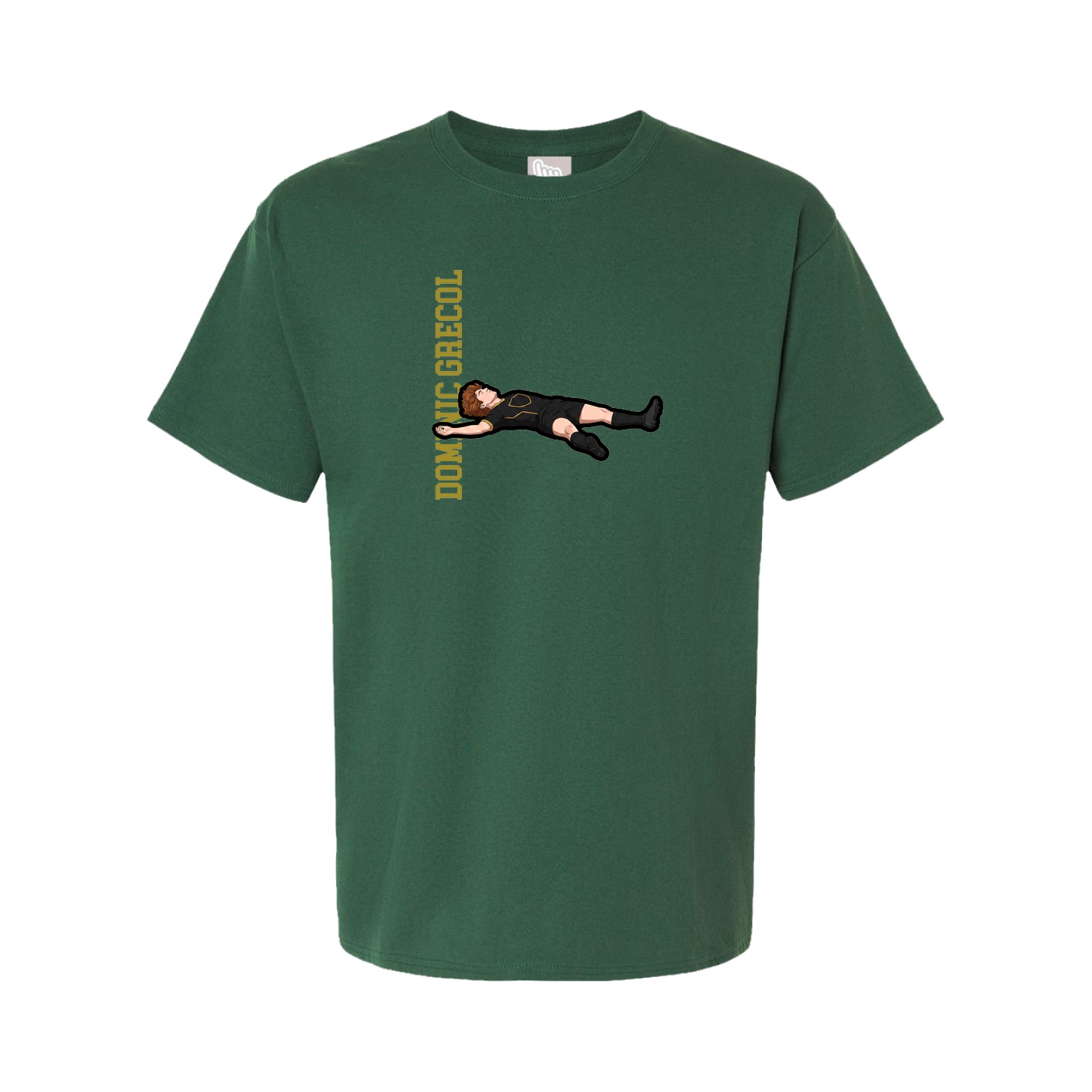Tee — Name Vertical in Green