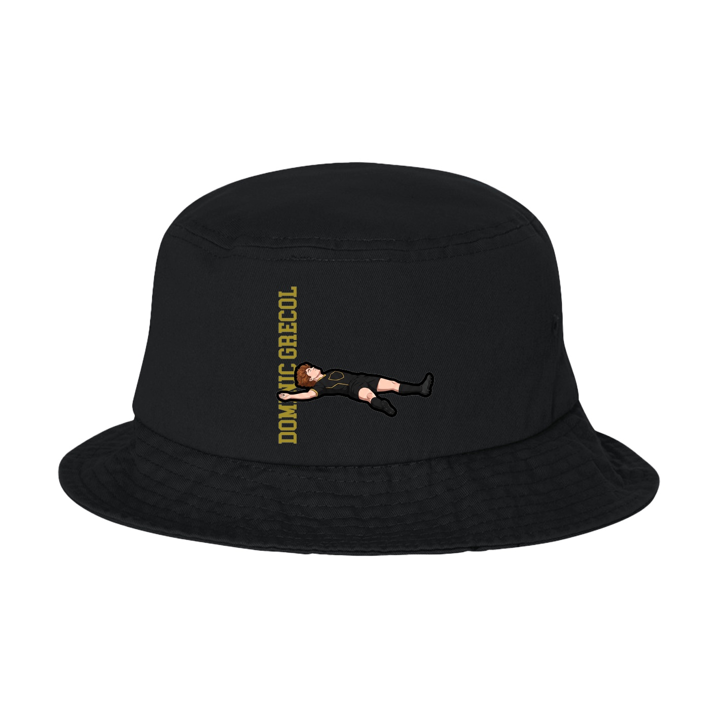 Bucket Cap — Name Vertical in Black