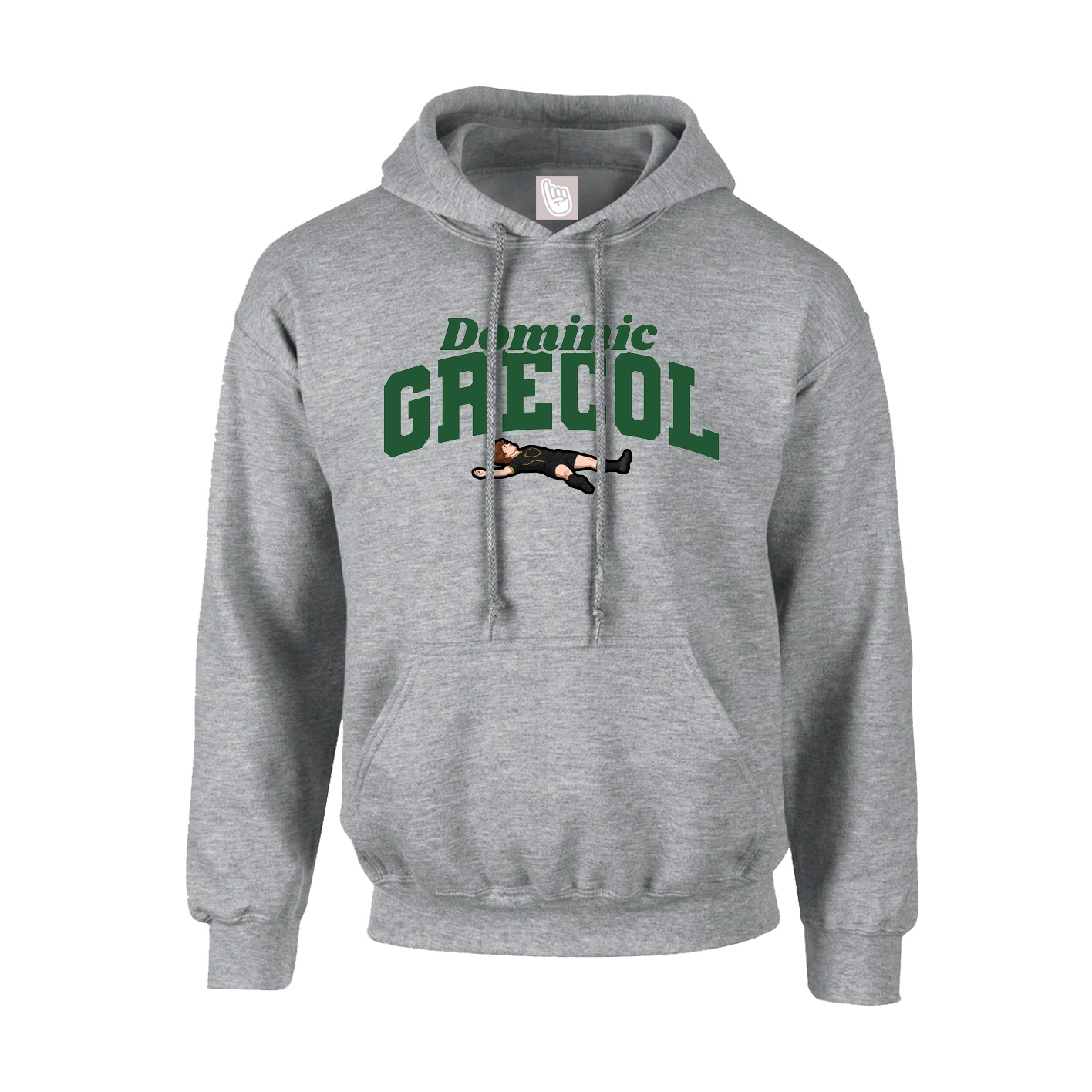 Youth Hoodie — Signature Arch in Grey