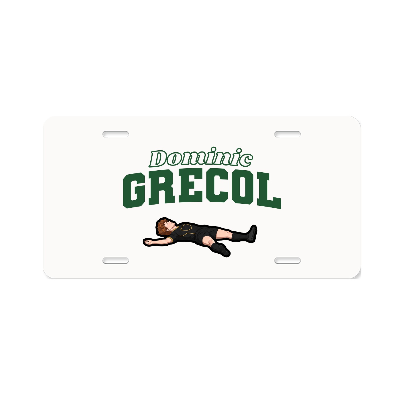 License Plate — Name Arch in Classic