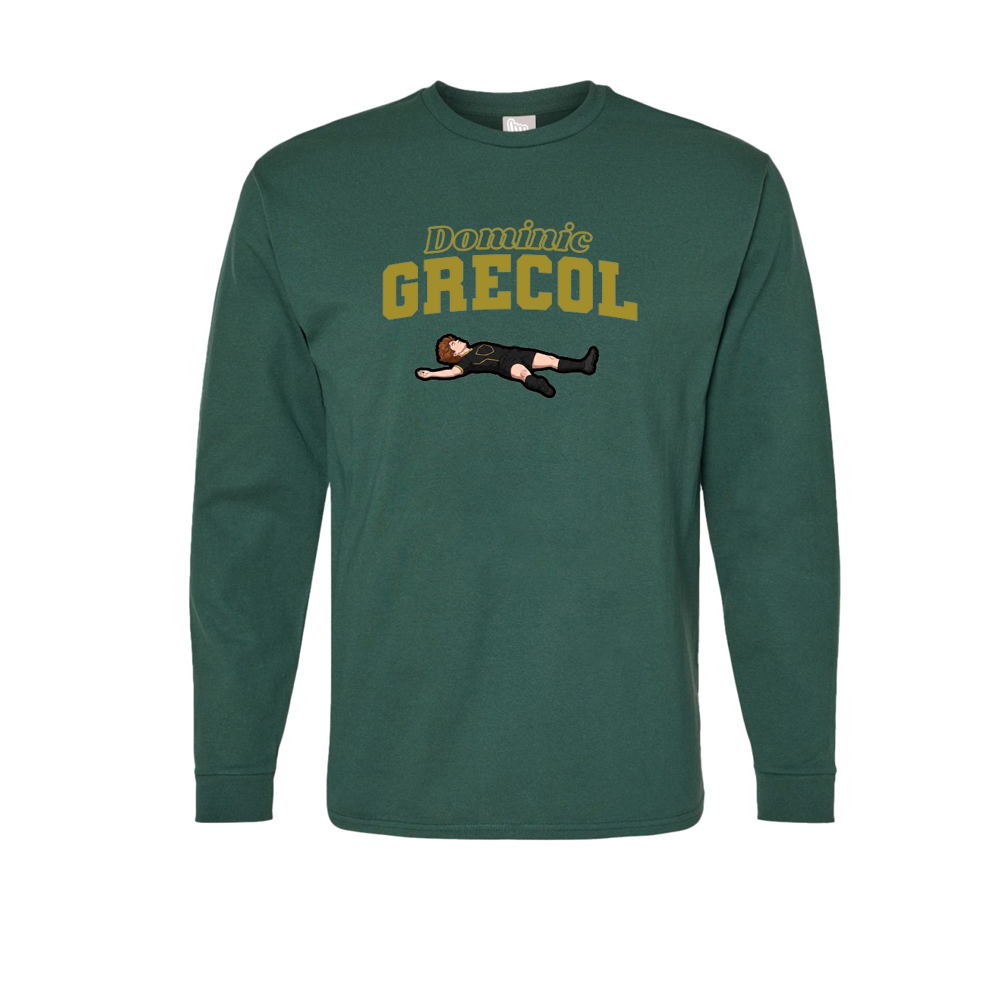 Long Sleeve Tee — Name Arch in Green