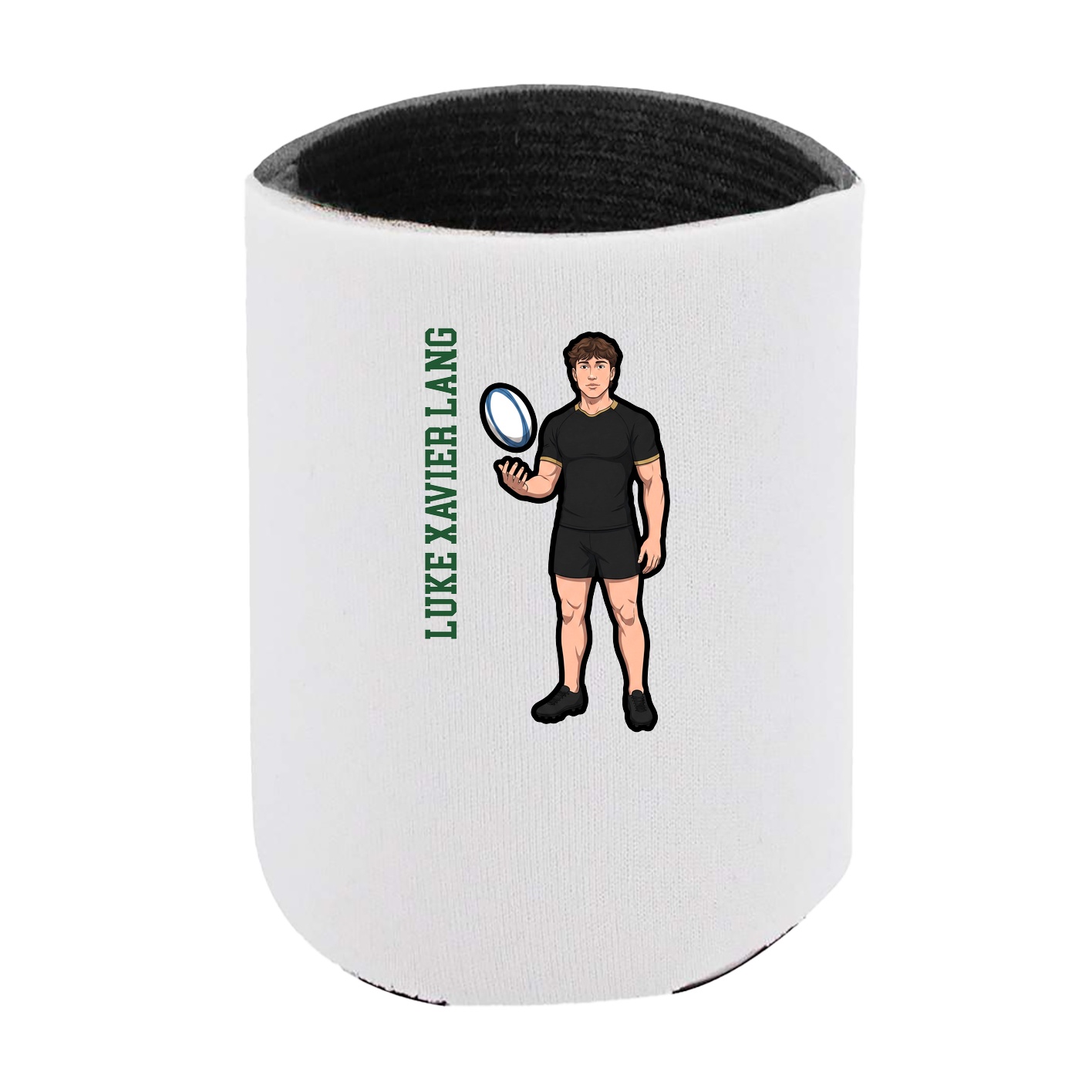 Can Holder — Name Vertical in White