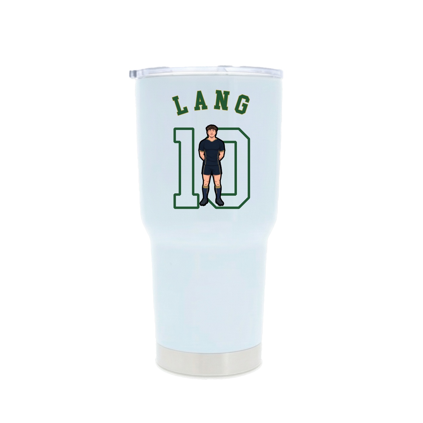 30oz Stainless Steel Tumbler — Shirsey Arch in White