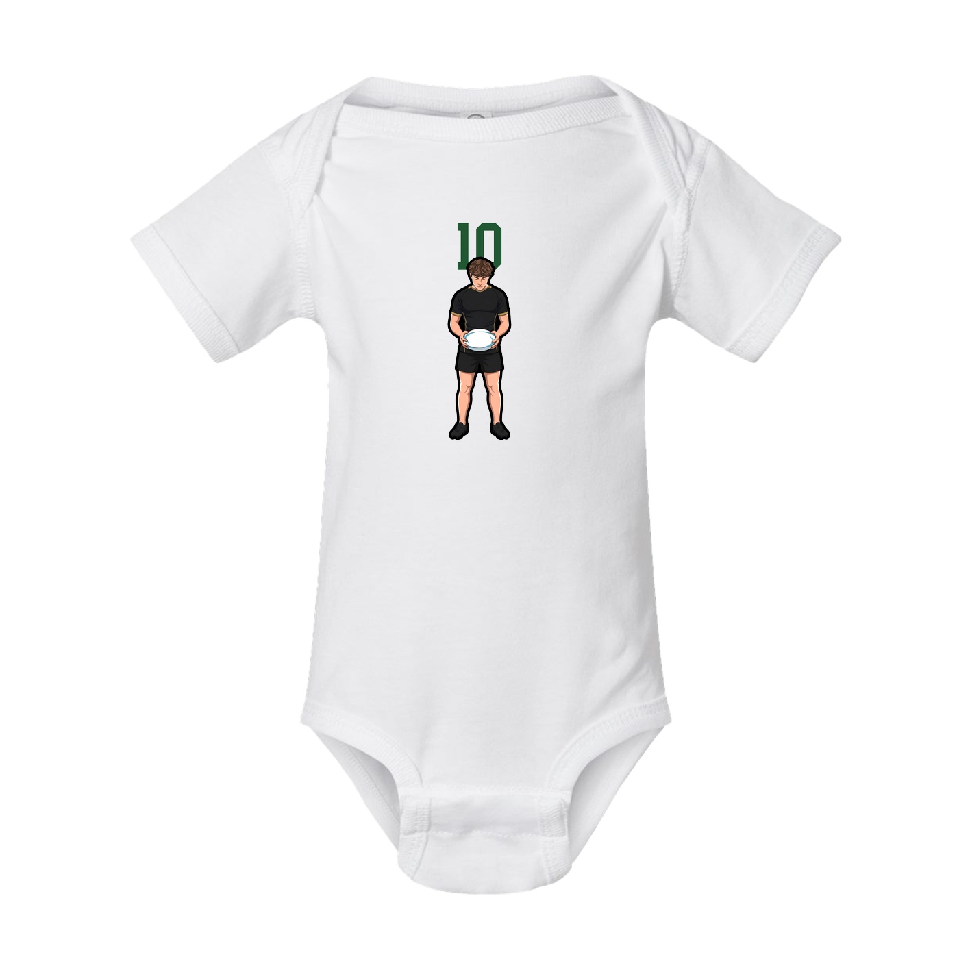 Baby Onesie — Number Top in White
