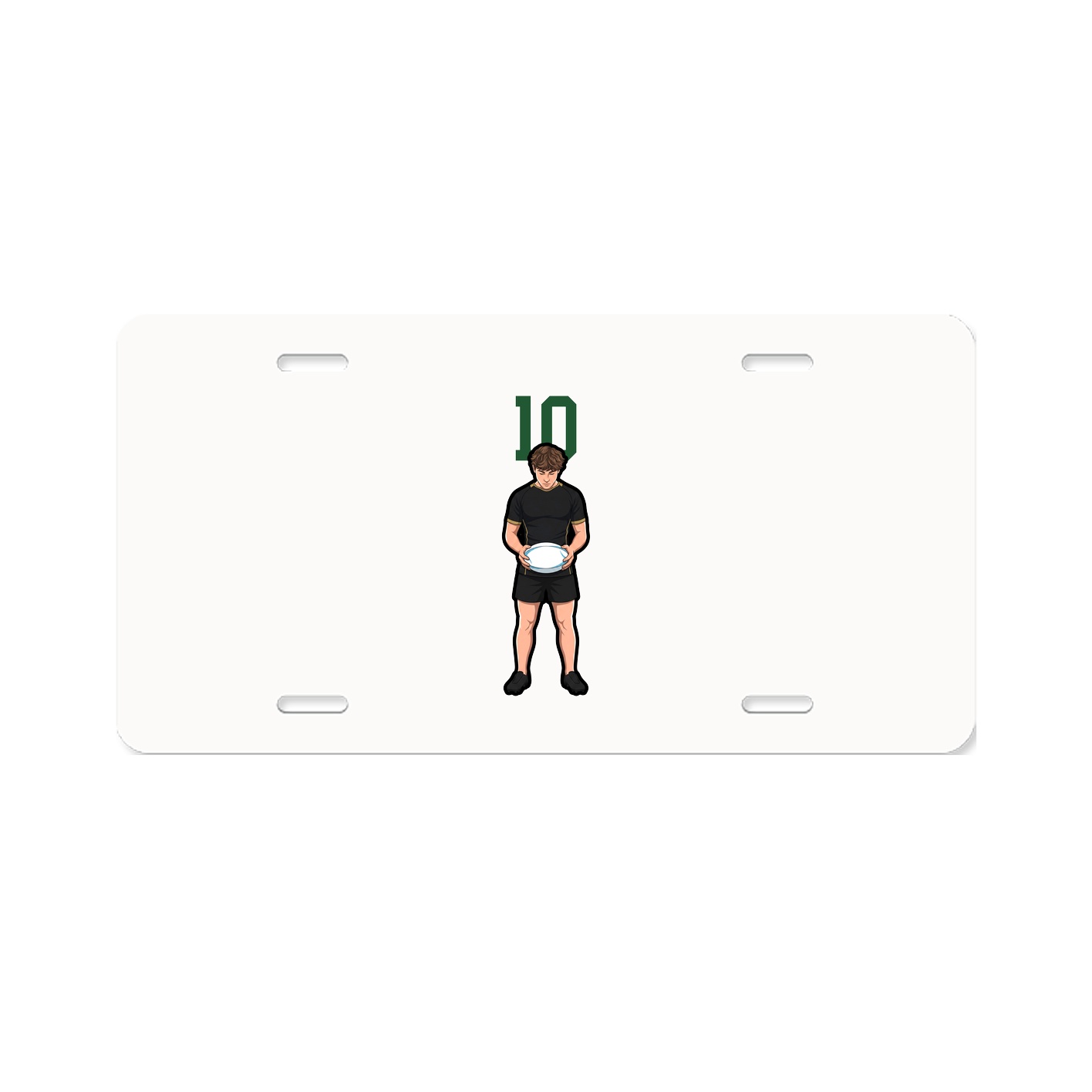 License Plate — Number Top in Classic