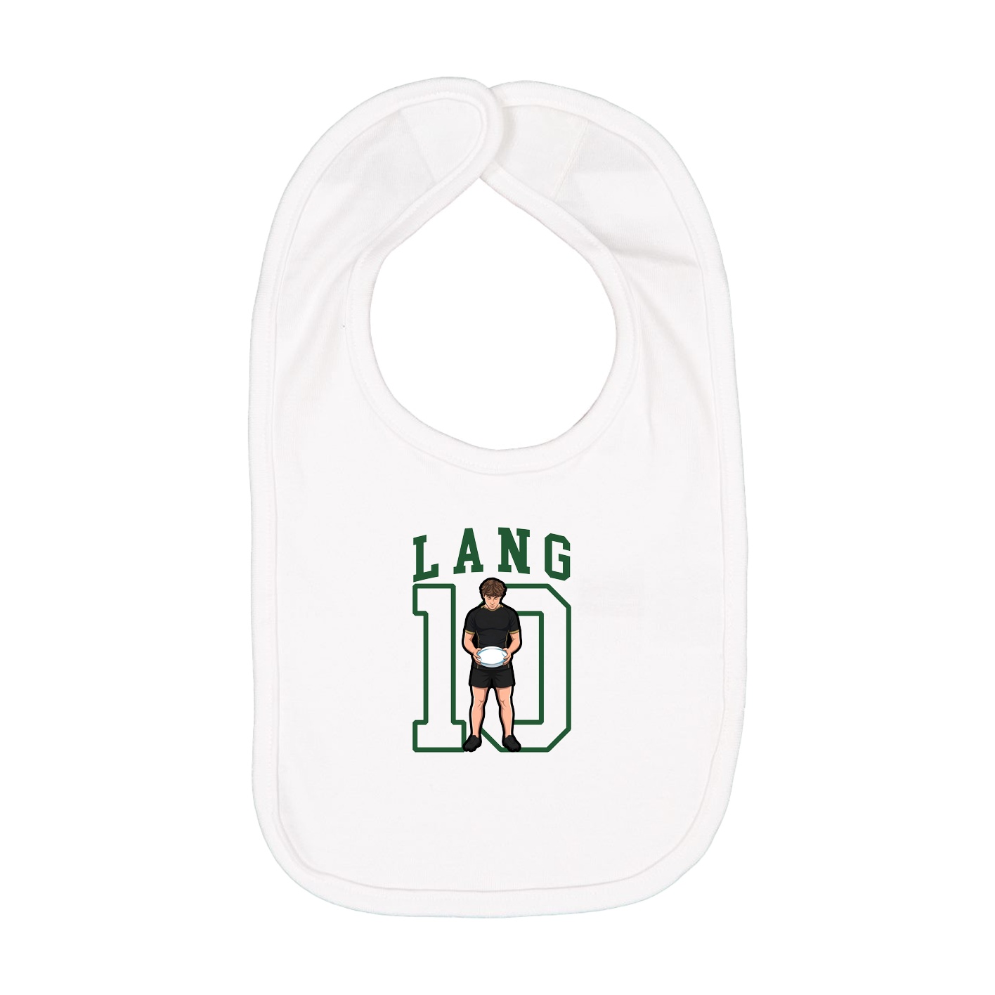 Infant Bib — Shirsey in White