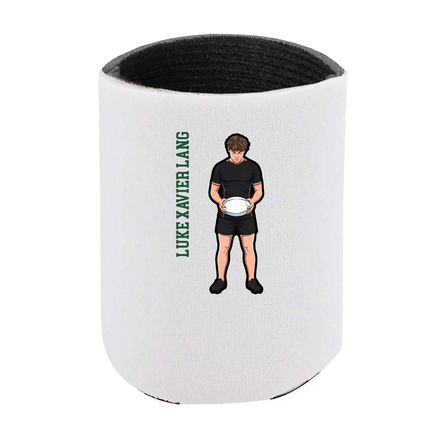 Can Holder — Name Vertical in White