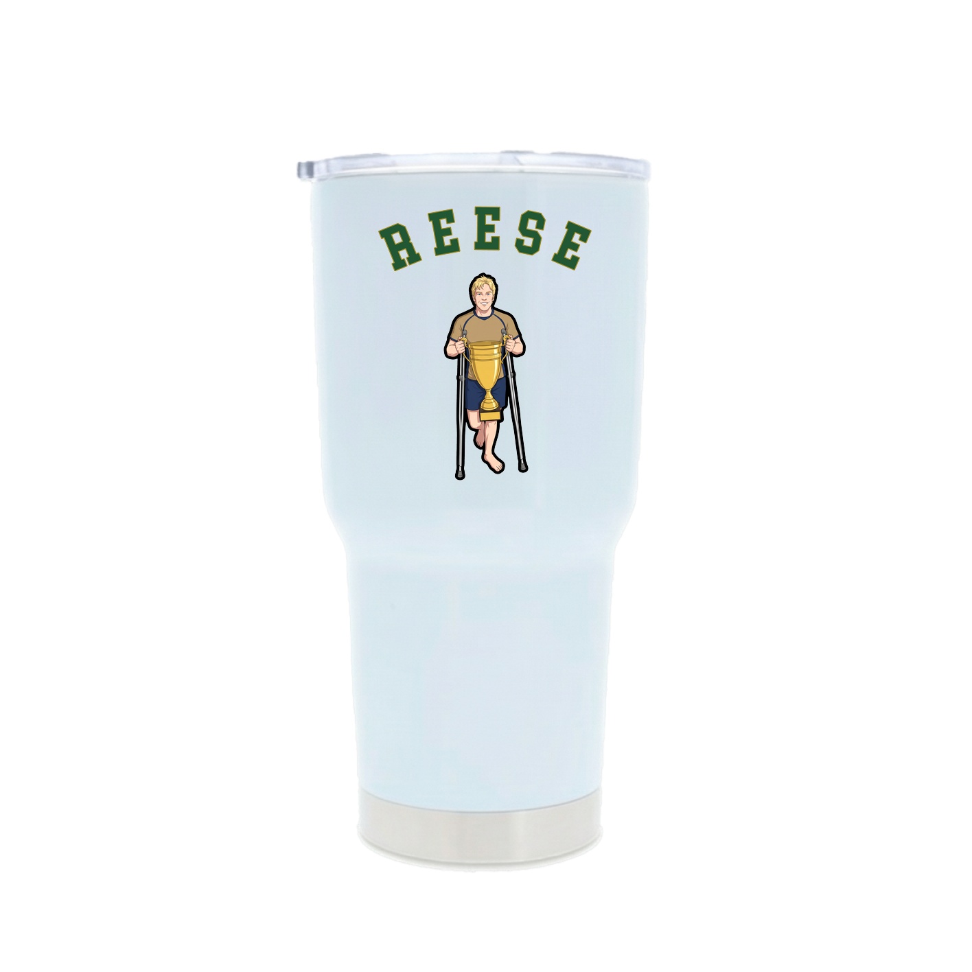 30oz Stainless Steel Tumbler — Shirsey Arch in White