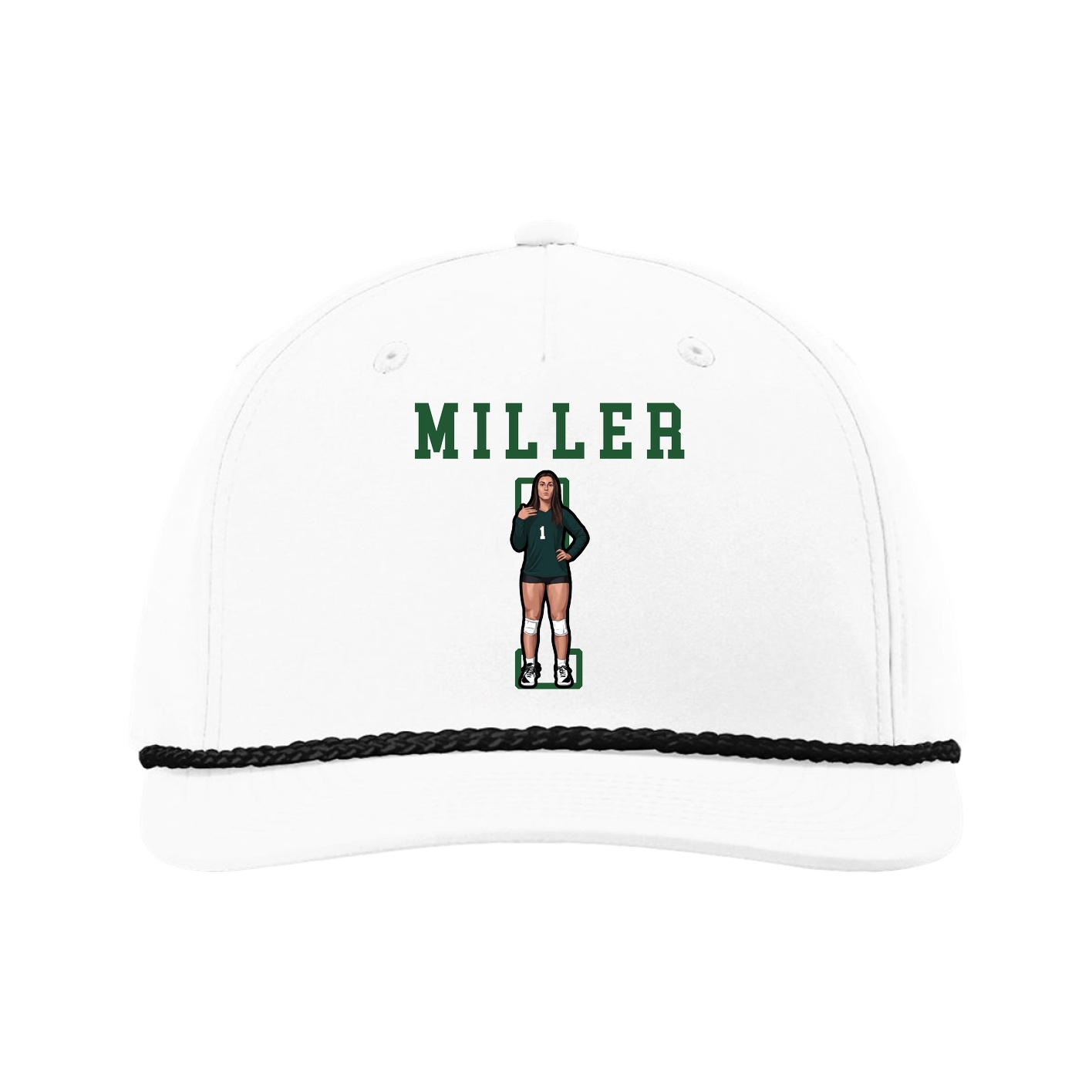 Five-Panel Classic Rope Cap — Shirsey in White