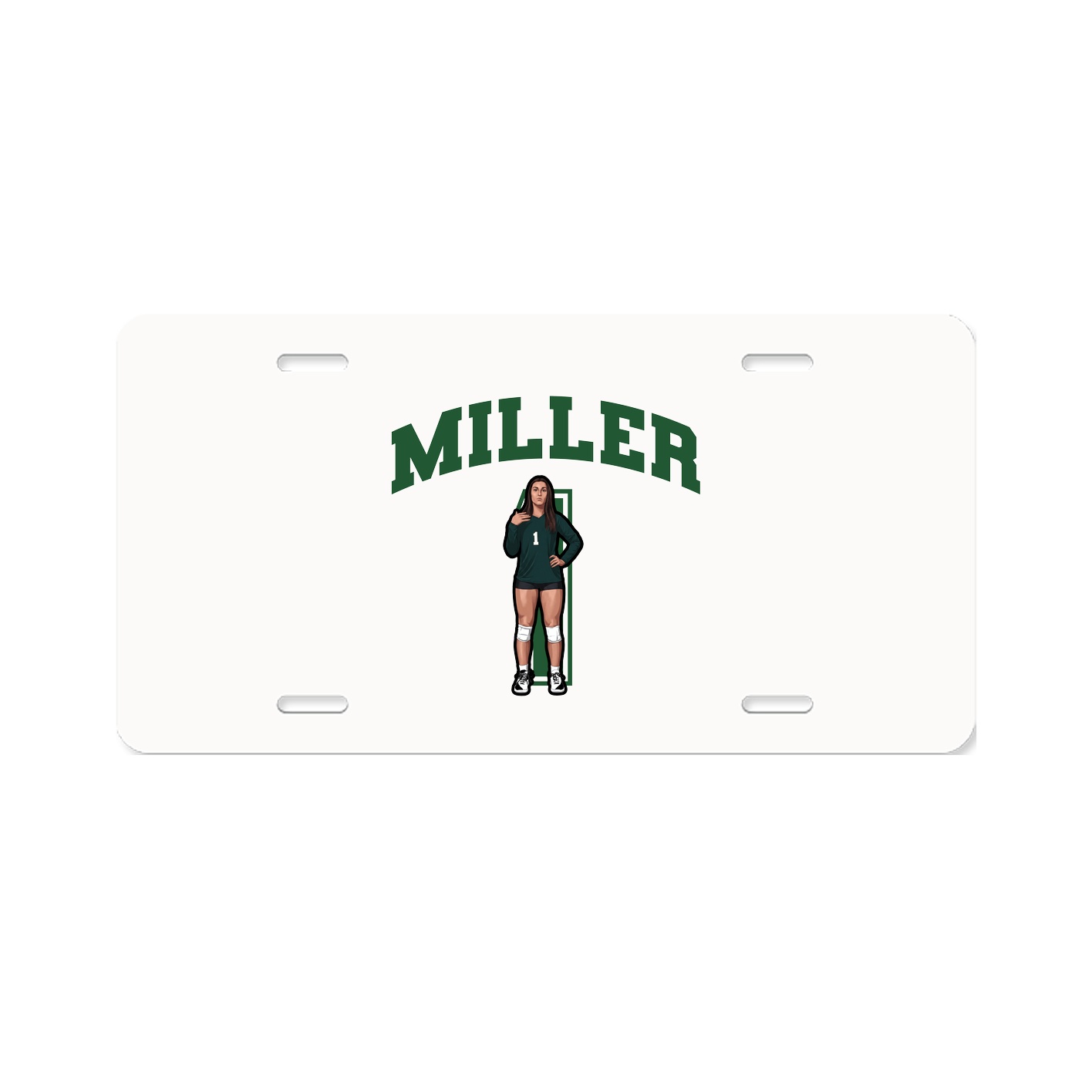 License Plate — Number in Classic