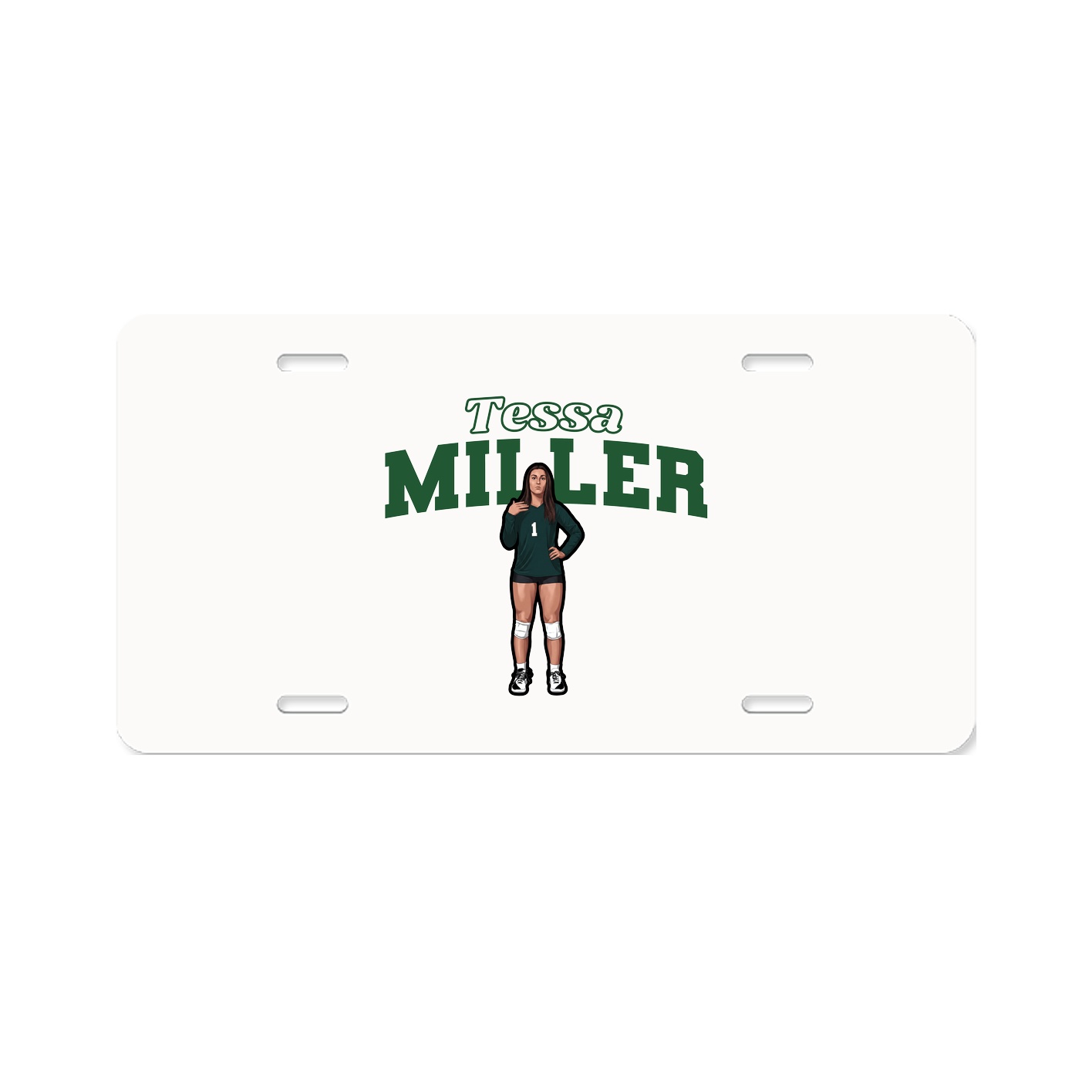 License Plate — Name Arch in Classic