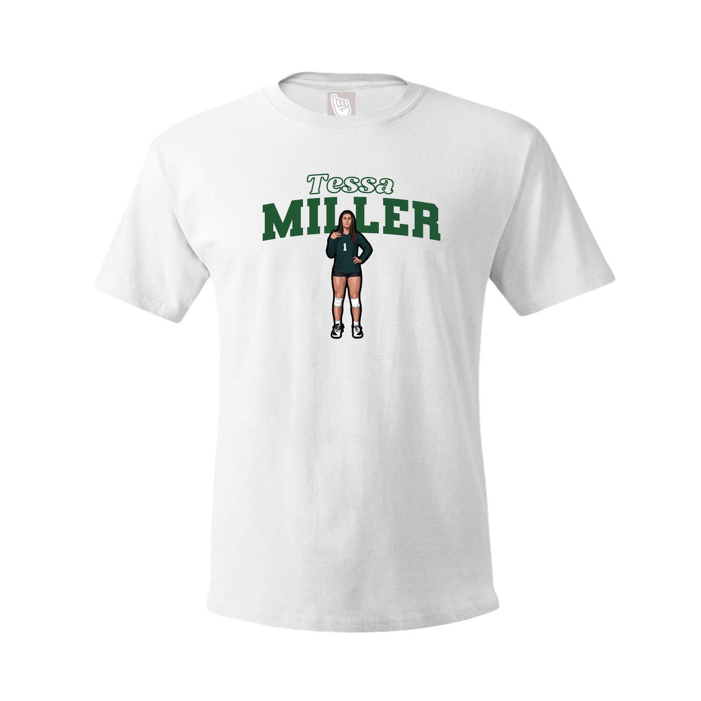 Tee — Name Arch in White