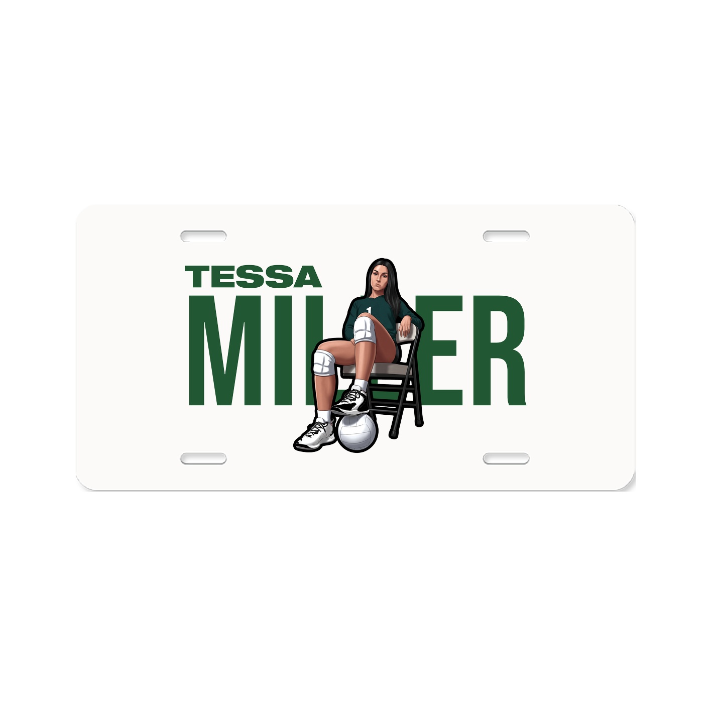 License Plate — Player Name in Classic