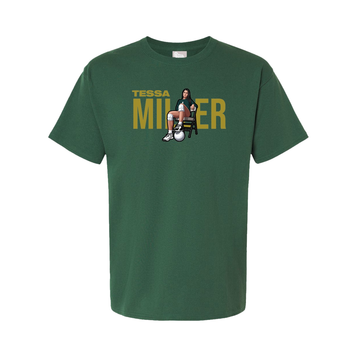 Youth Tee — Player Name in Green