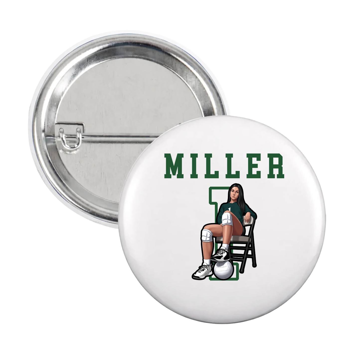 Game Day Button — Shirsey in White