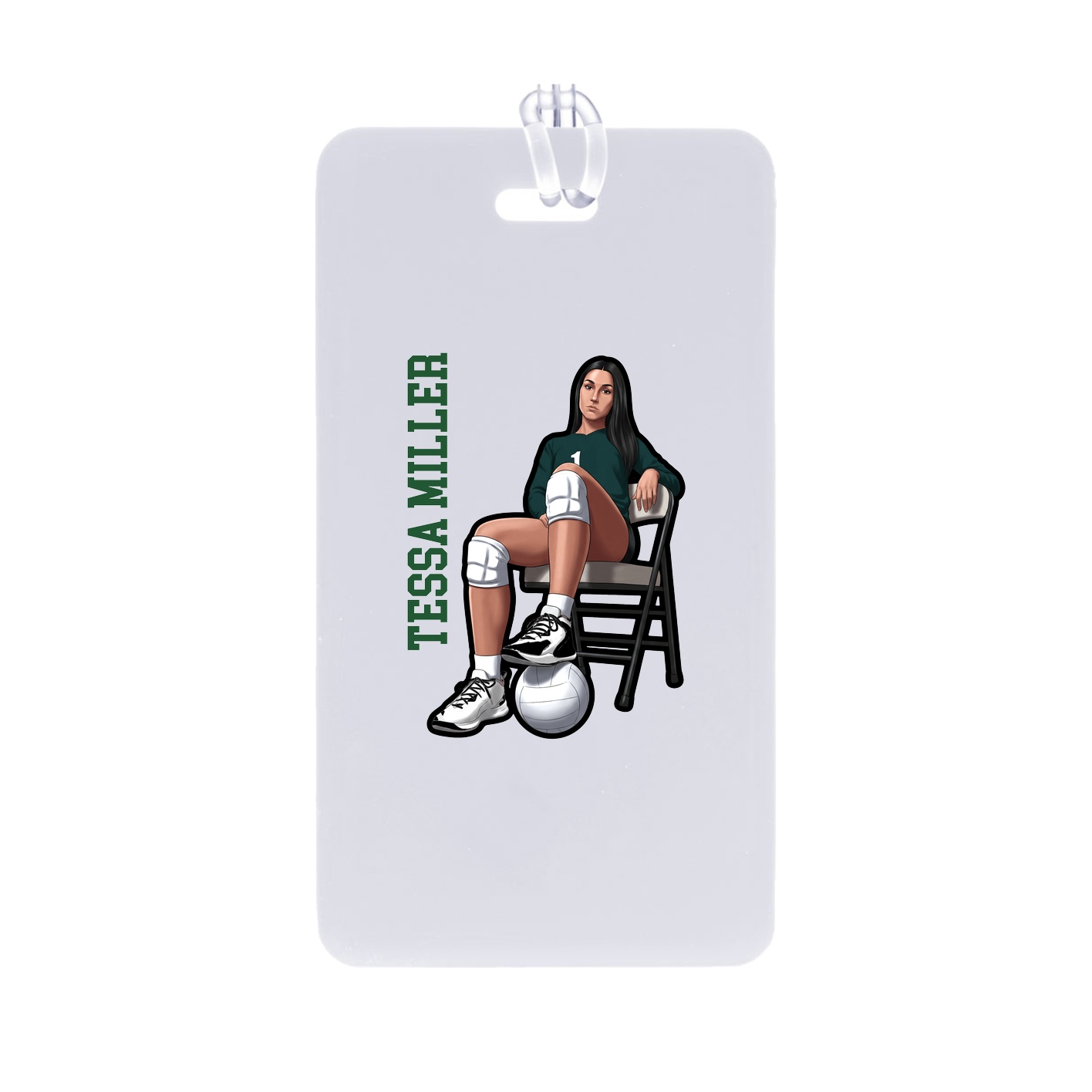 Bag Tag — Name Vertical in Classic