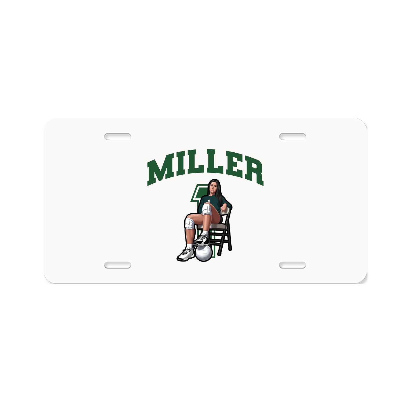 License Plate — Number in Classic