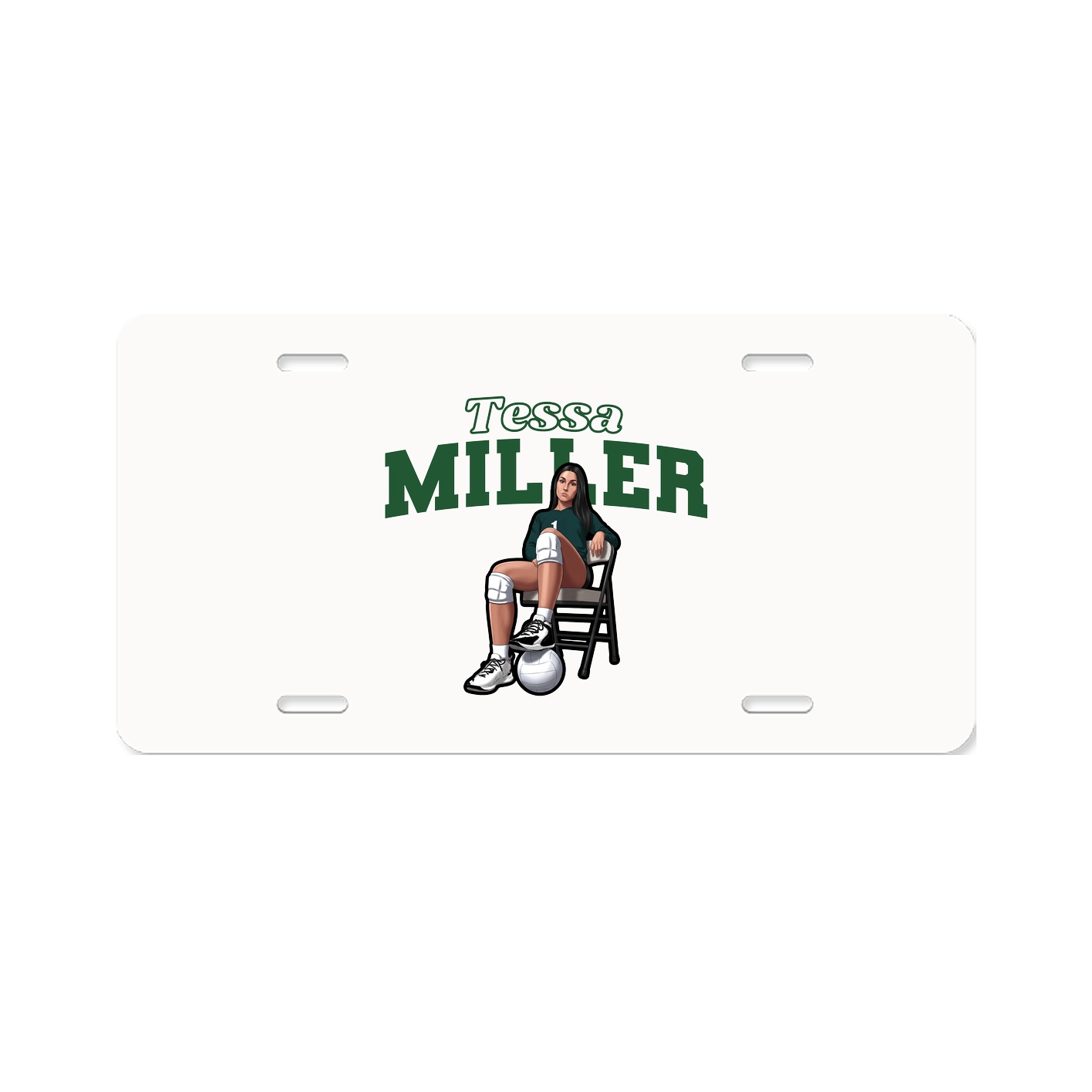 License Plate — Name Arch in Classic