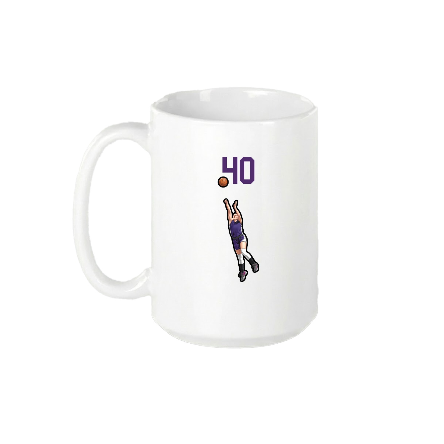 15oz Coffee Mug — Number Top in White