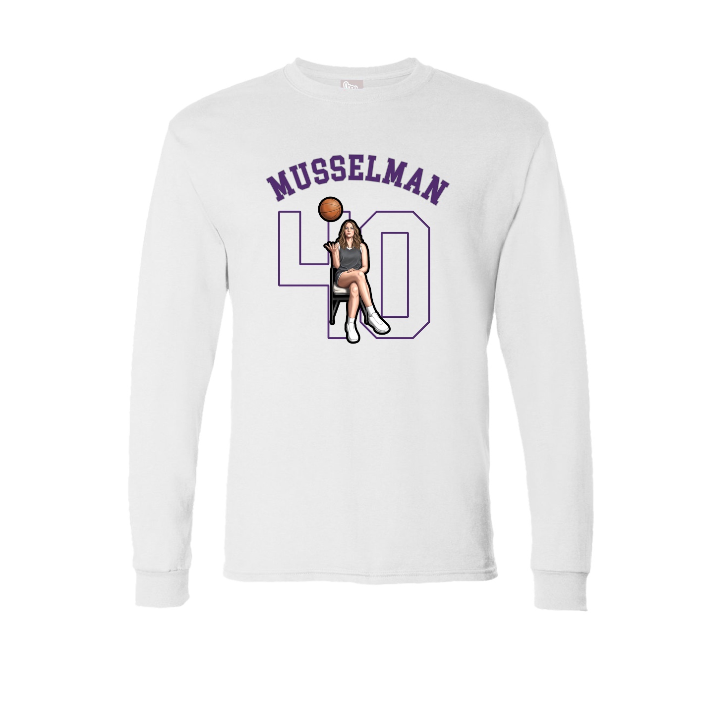 Long Sleeve Tee — Shirsey Arch in White