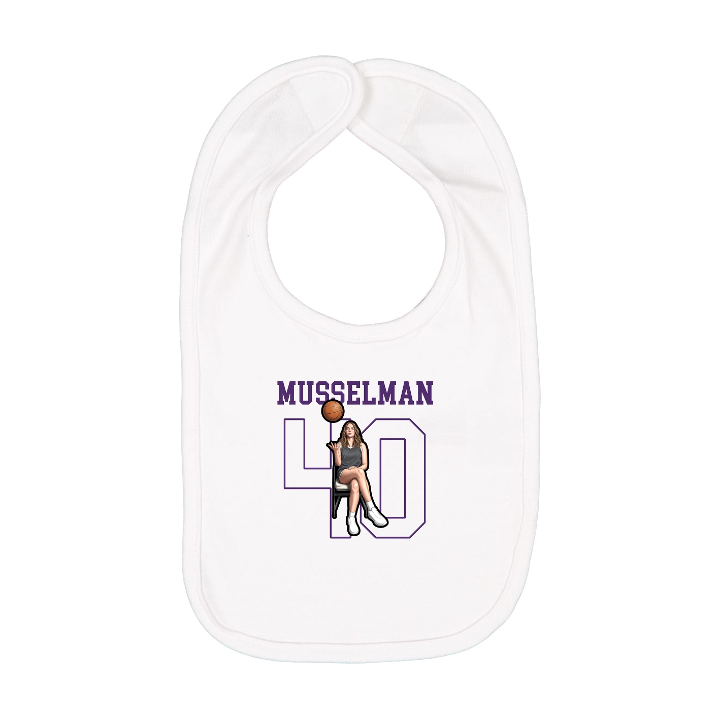 Infant Bib — Shirsey in White