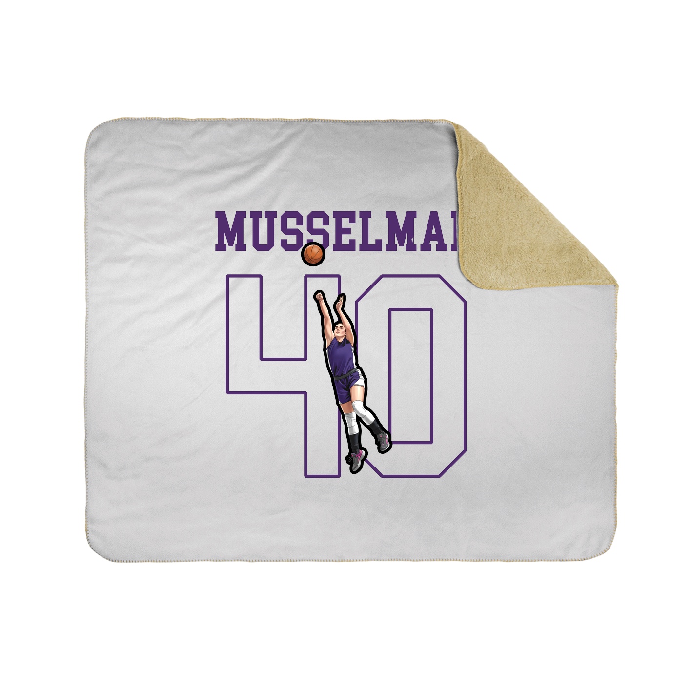 50x60 Sherpa Lined Throw Blanket