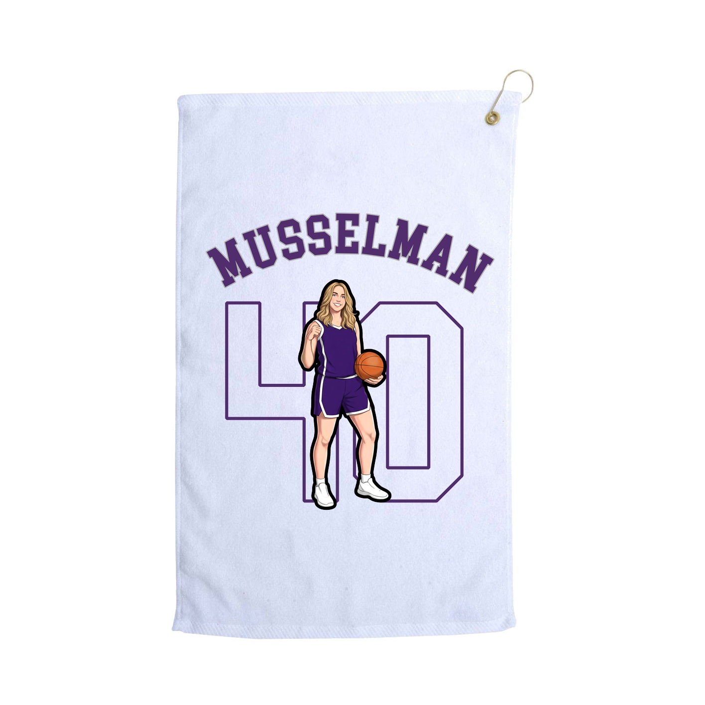 Golf Towel — Shirsey Arch in White
