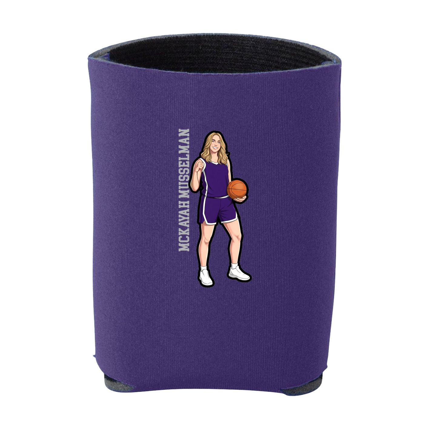 Can Holder — Name Vertical in Purple