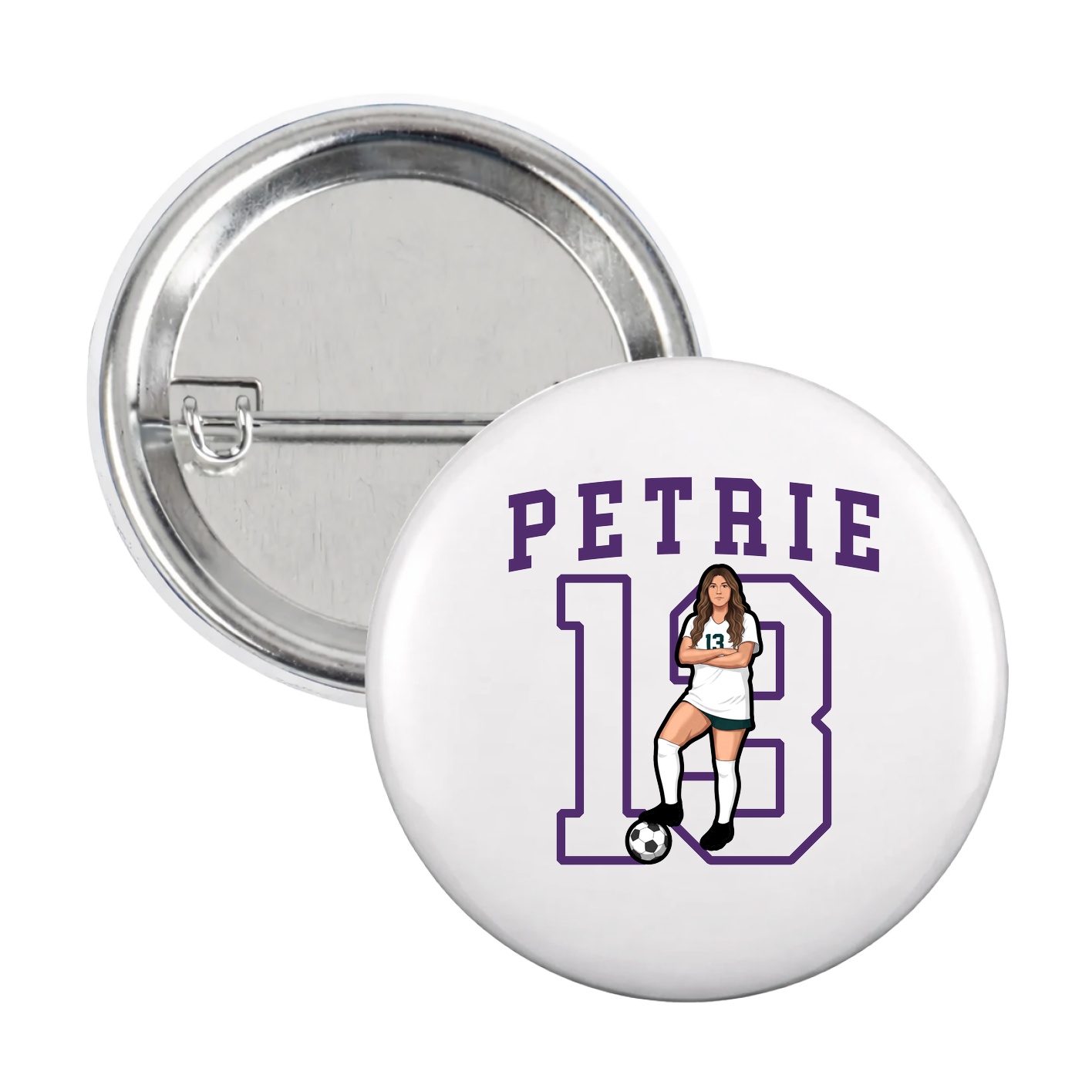 Game Day Button — Shirsey in White