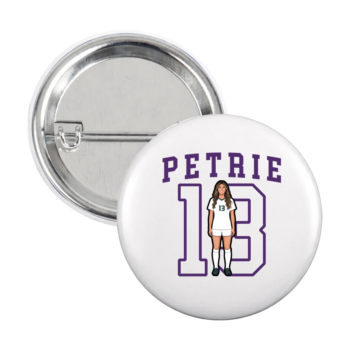 Game Day Button — Shirsey in White
