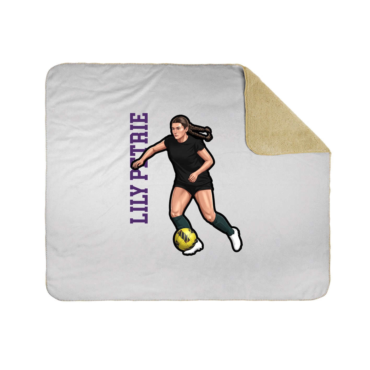 50x60 Sherpa Lined Throw Blanket