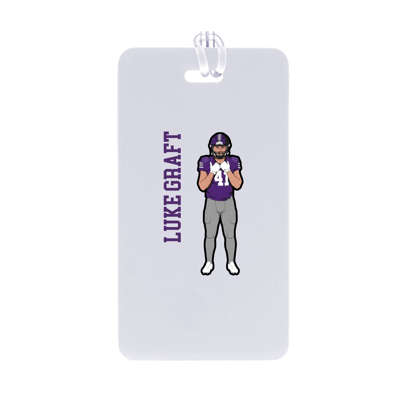 Bag Tag — Name Vertical in Classic