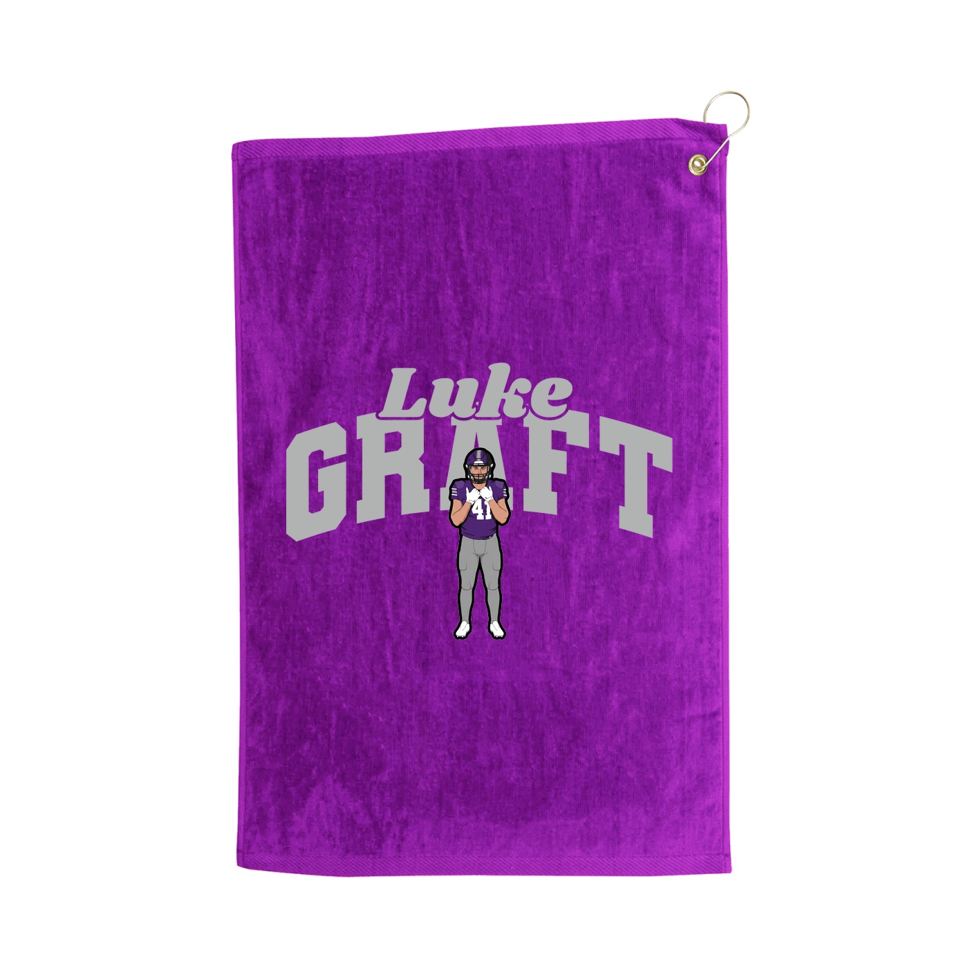 Golf Towel — Signature Arch in Purple