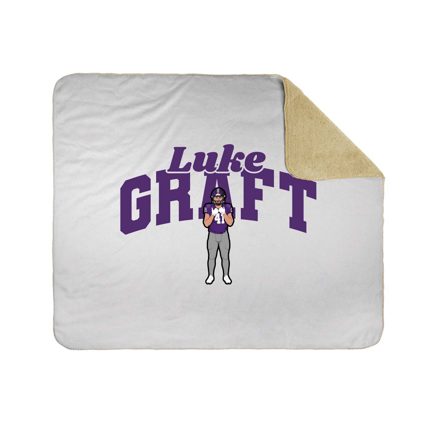Throw Blanket — Signature Arch in White