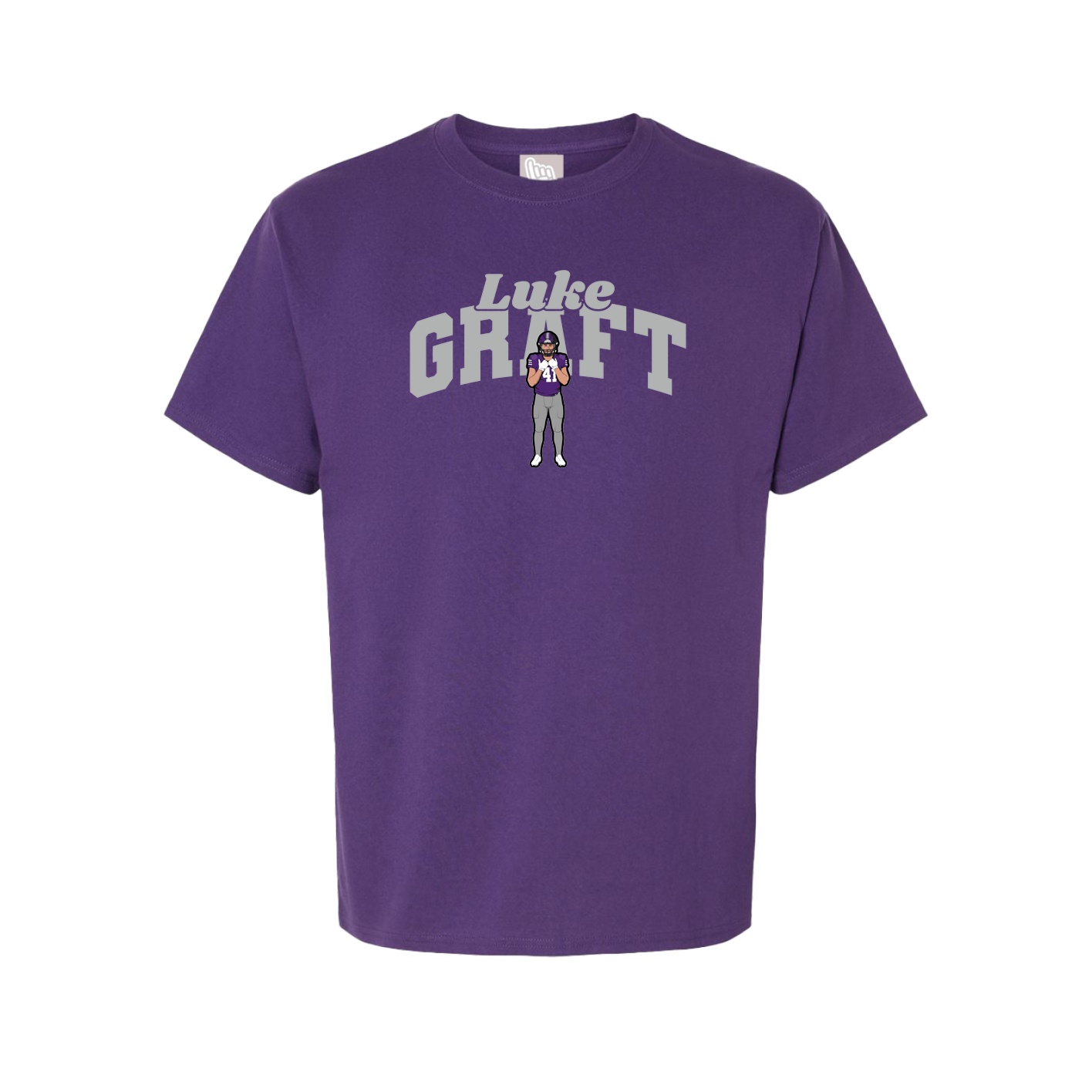Youth Tee — Signature Arch in Purple