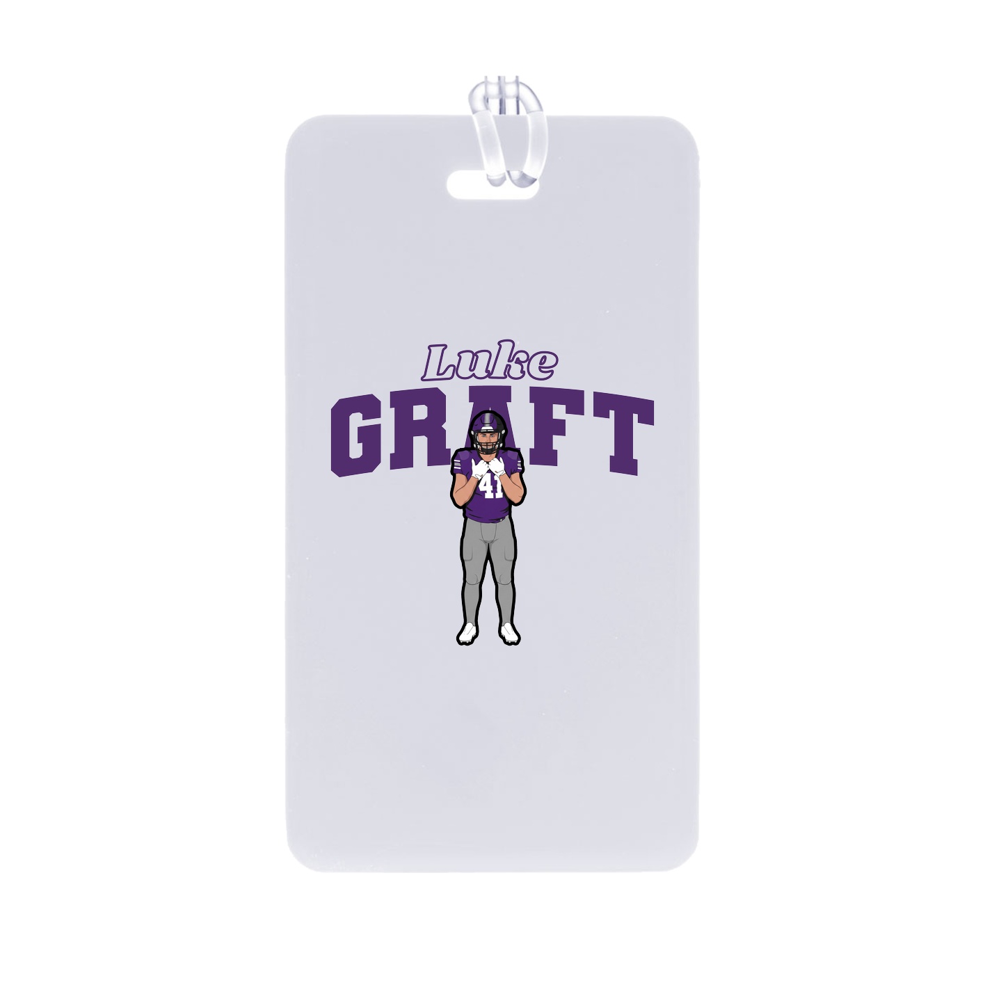 Bag Tag — Name Arch in Classic