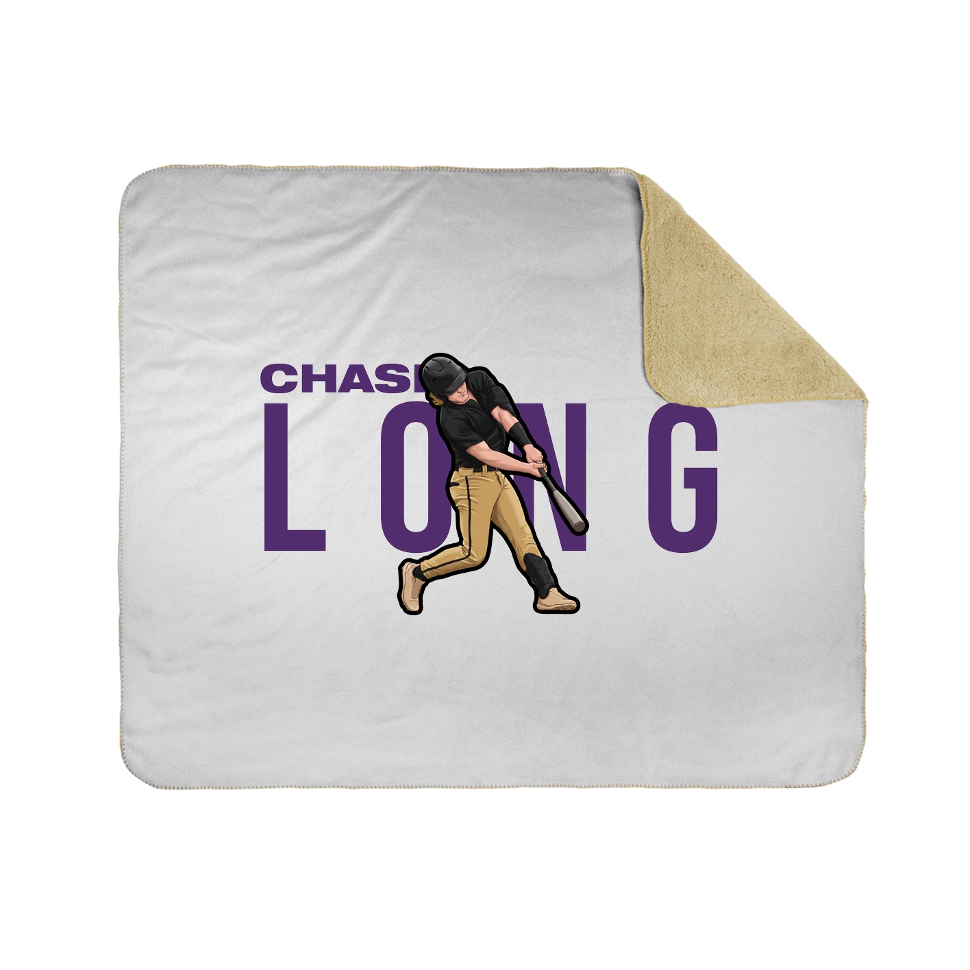 Throw Blanket — Player Name in White