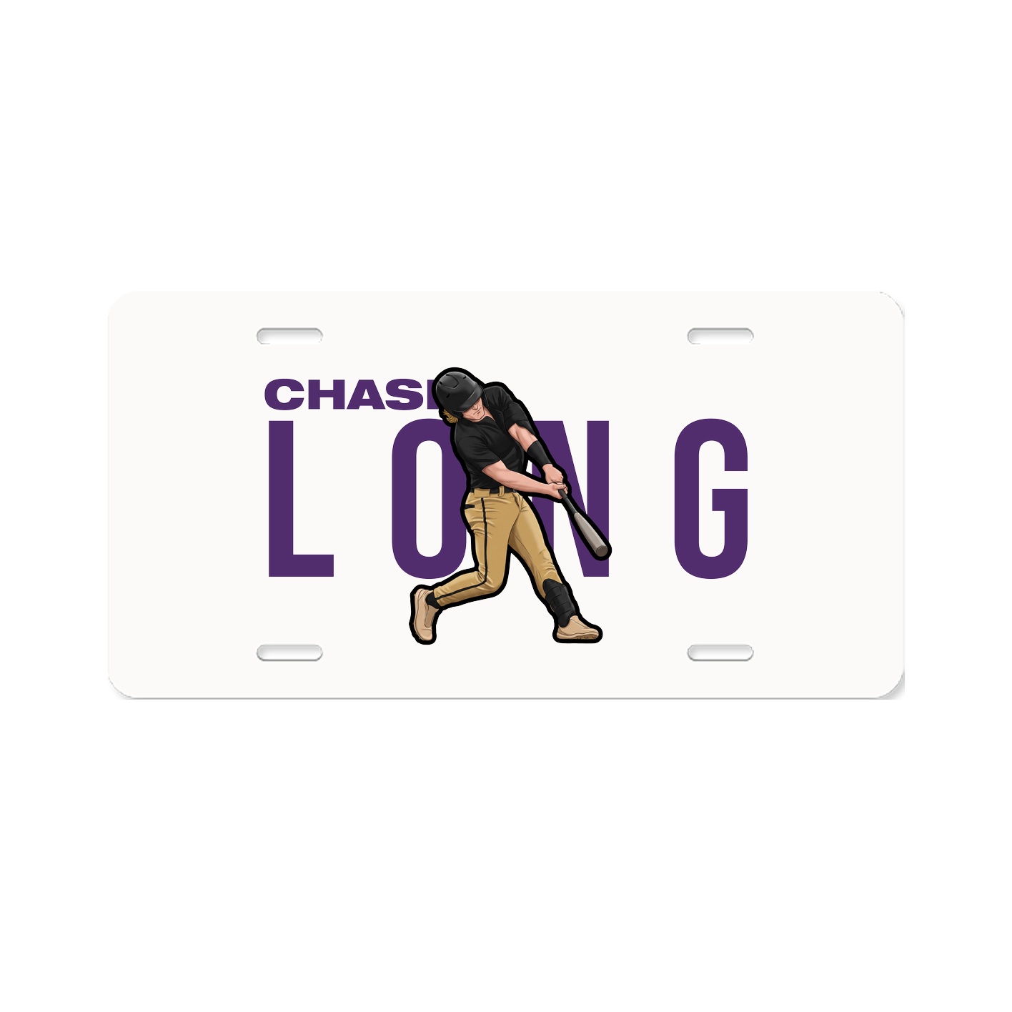 License Plate — Player Name in Classic