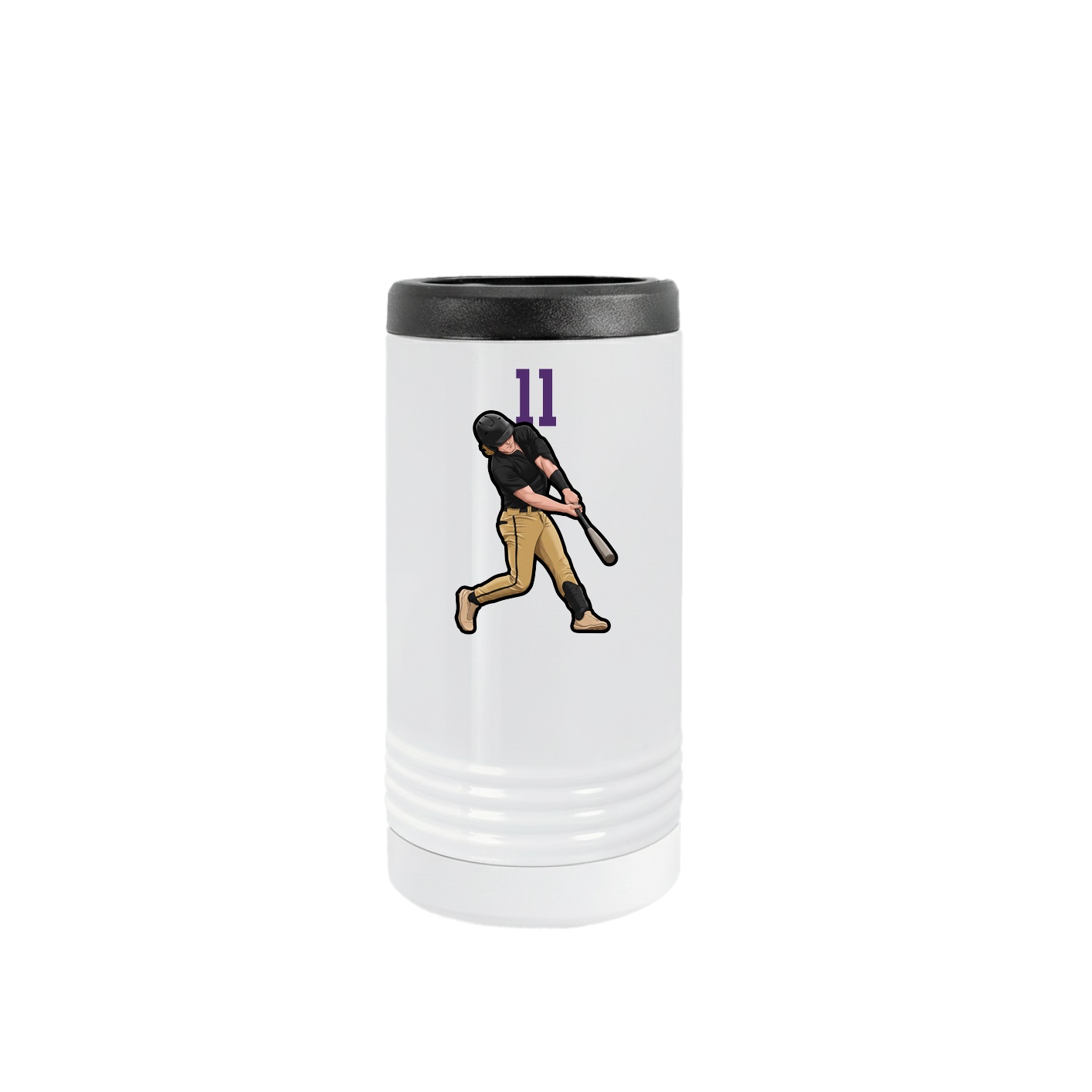Slim Beverage Holder — Number Top in White