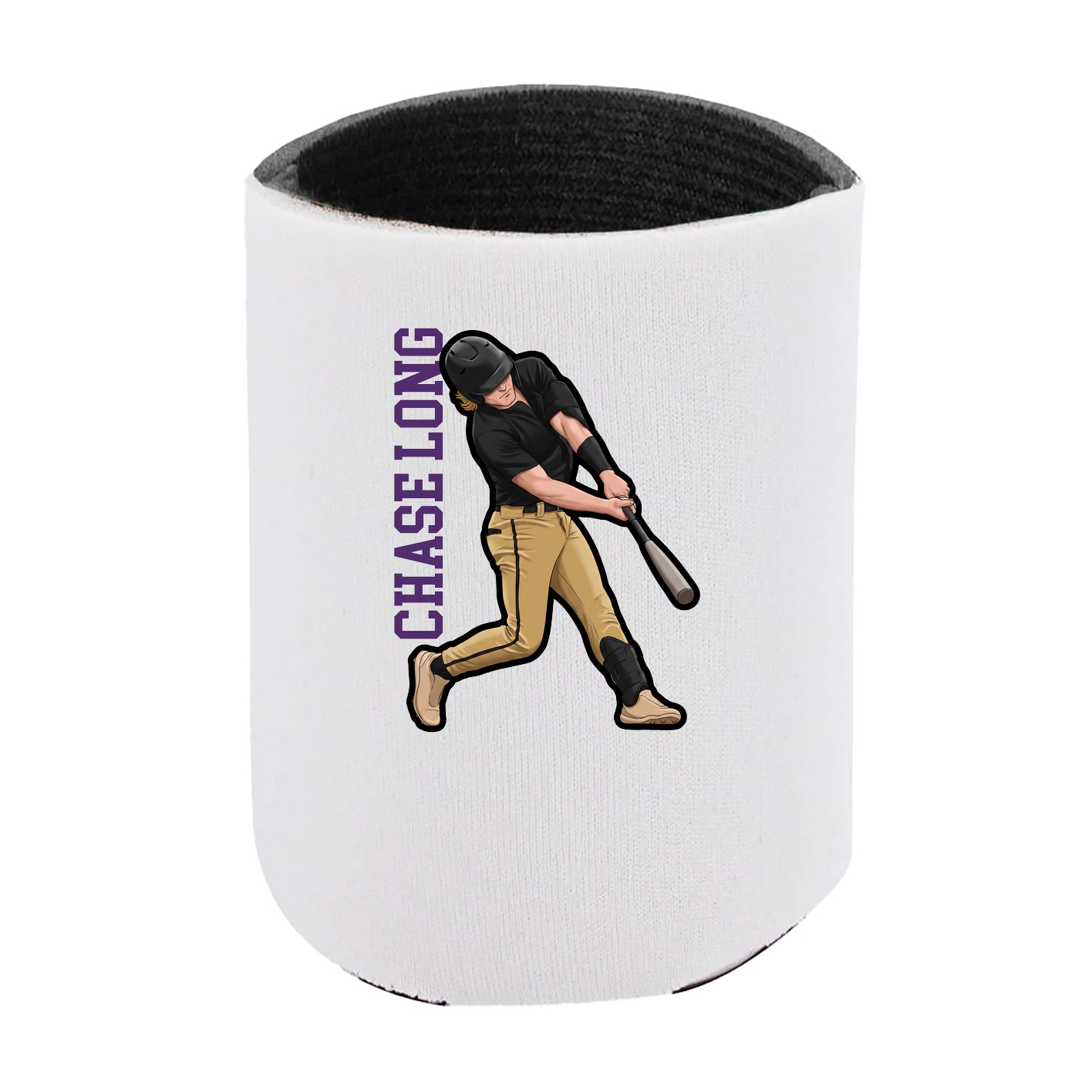 Can Holder — Name Vertical in White