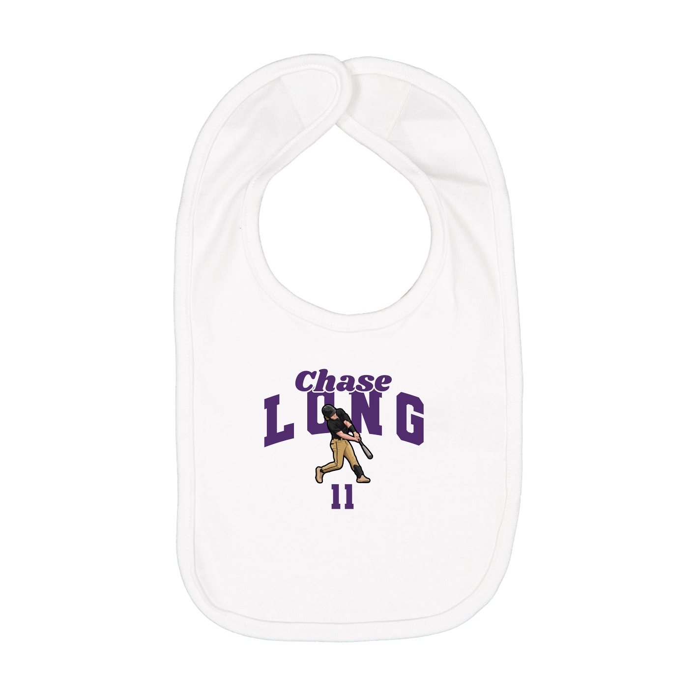 Infant Bib — Signature Arch in White
