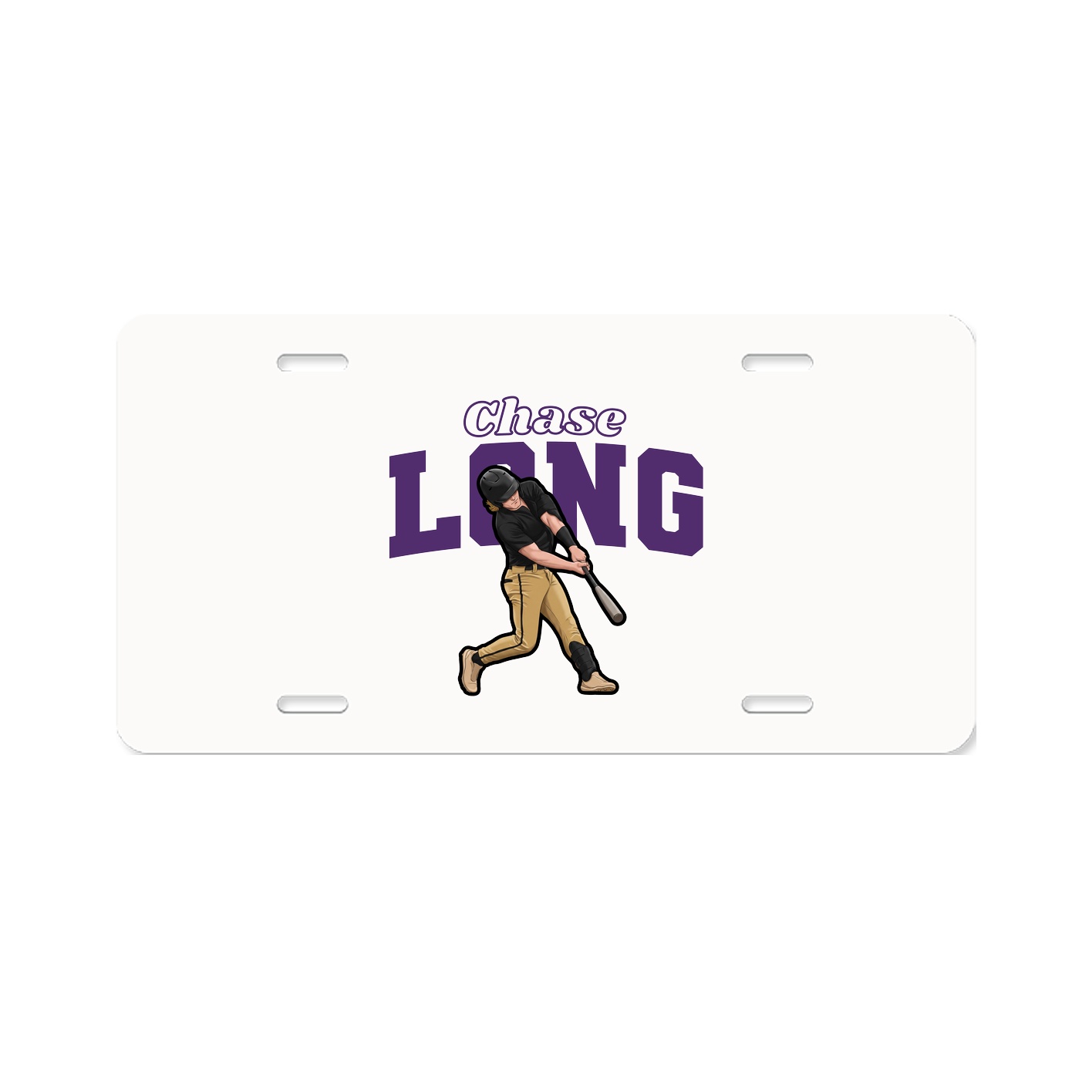 License Plate — Name Arch in Classic