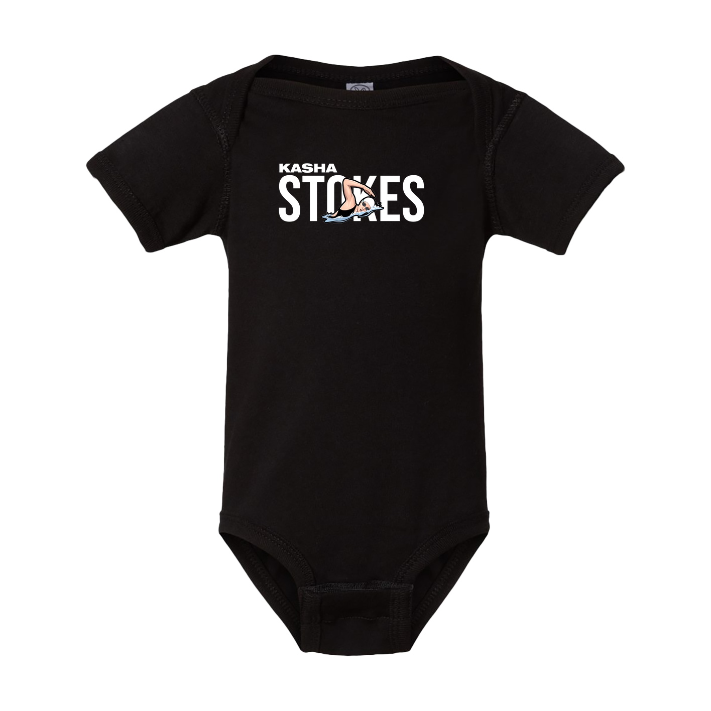 Baby Onesie — Player Name in Black