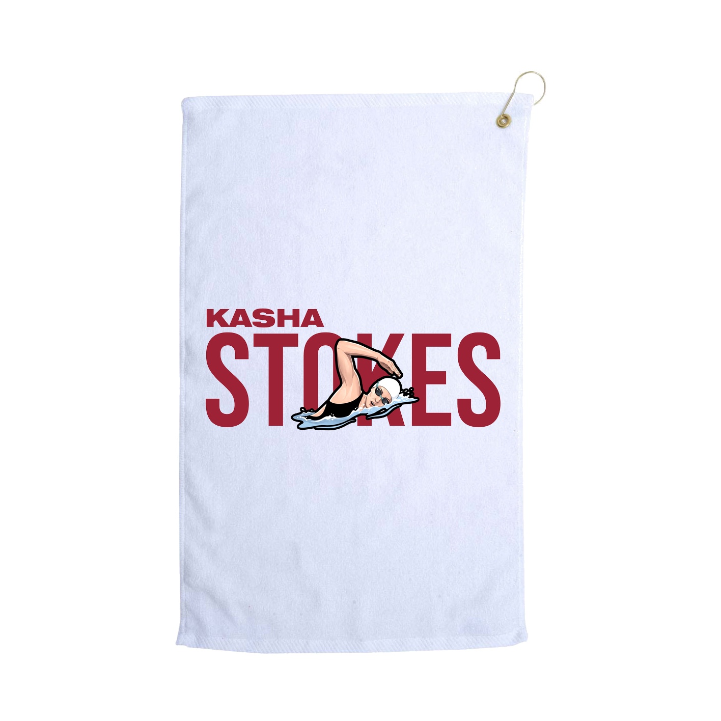 Golf Towel — Player Name in White