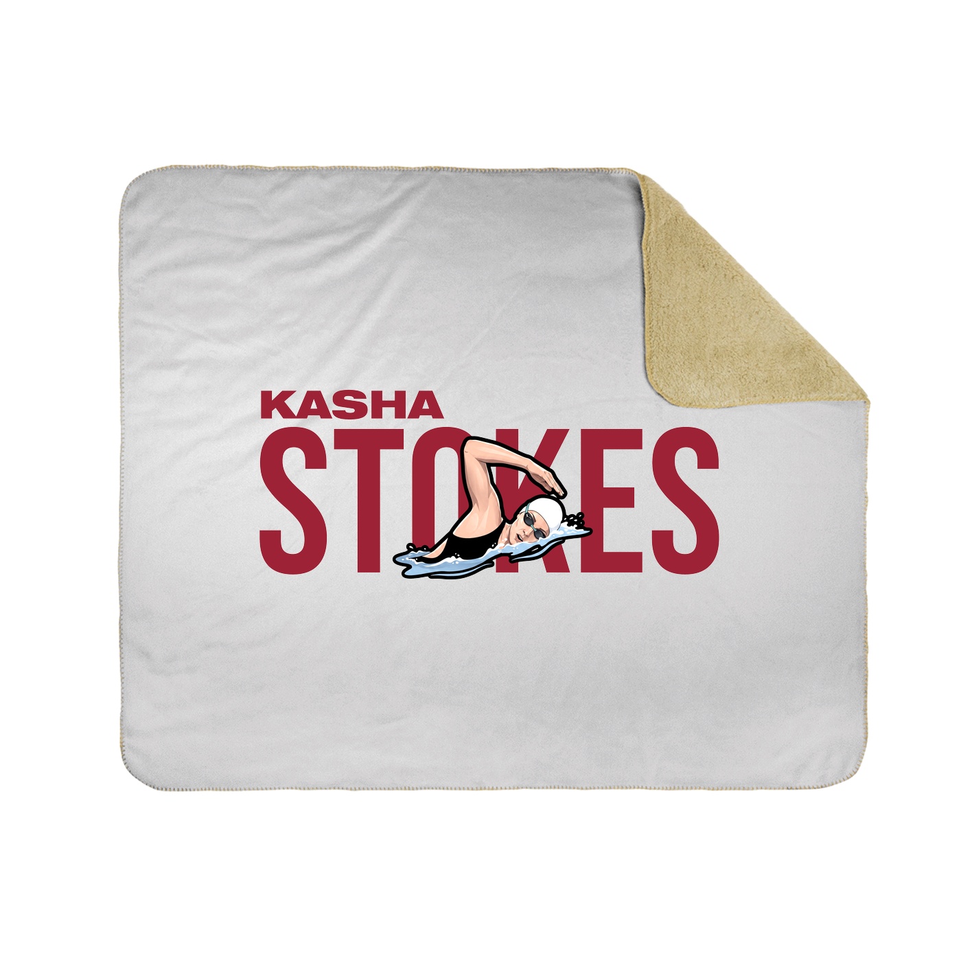 Throw Blanket — Player Name in White