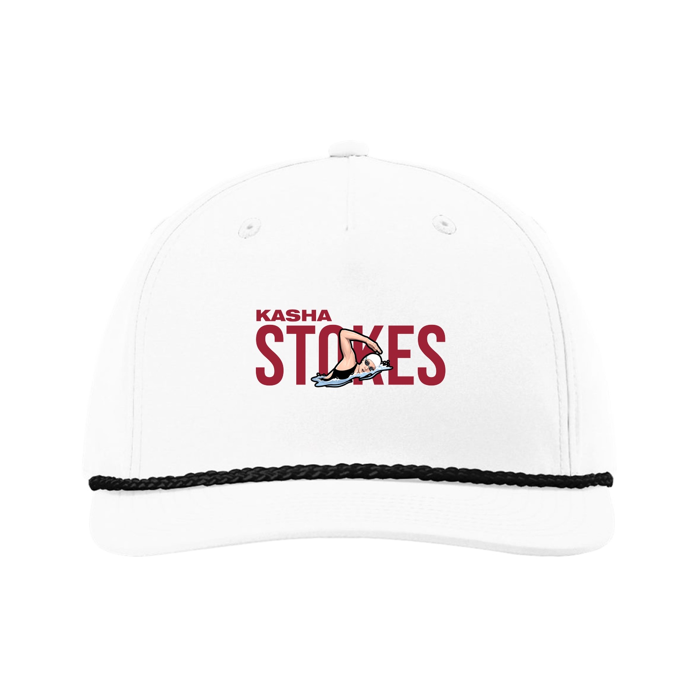 Five-Panel Classic Rope Cap — Player Name in White