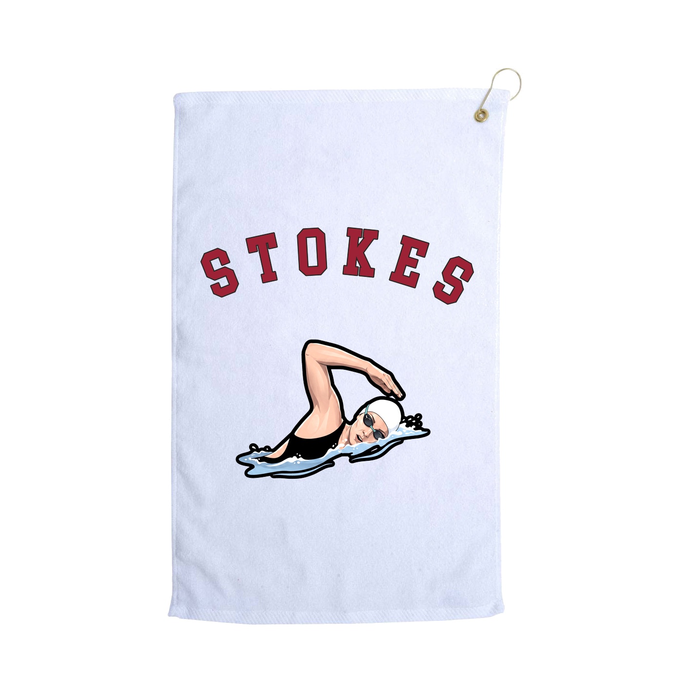 Golf Towel — Shirsey Arch in White