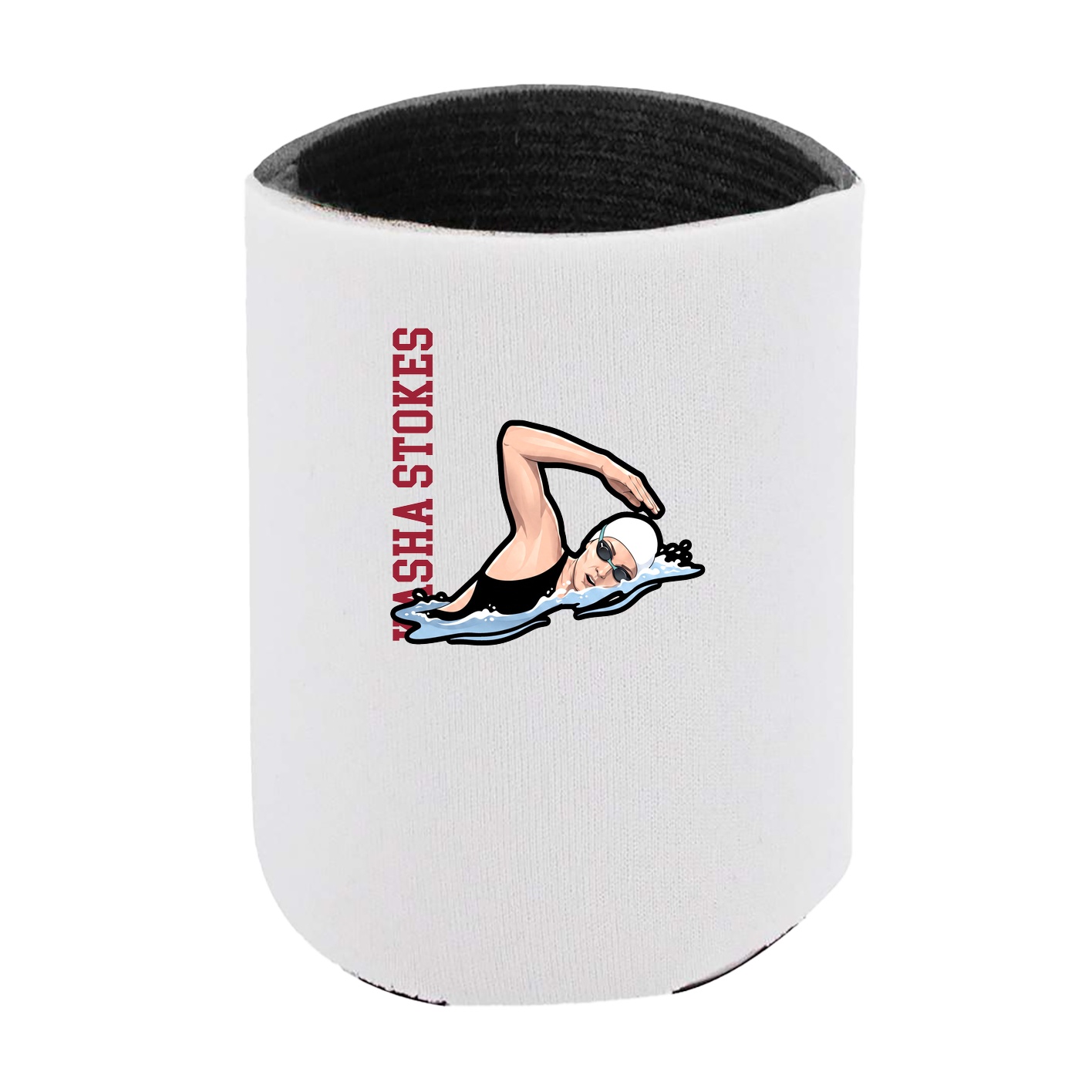 Can Holder — Name Vertical in White
