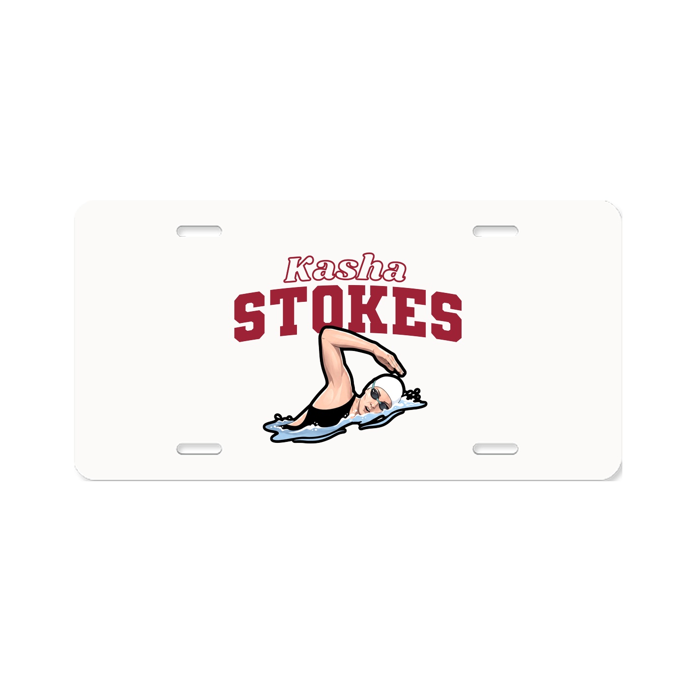 License Plate — Name Arch in Classic